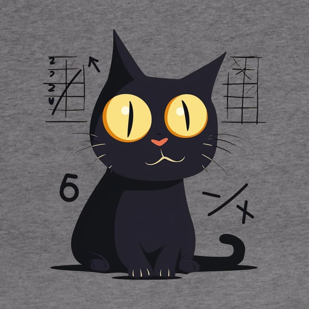 cat and math by Stephanie Francoeur Art